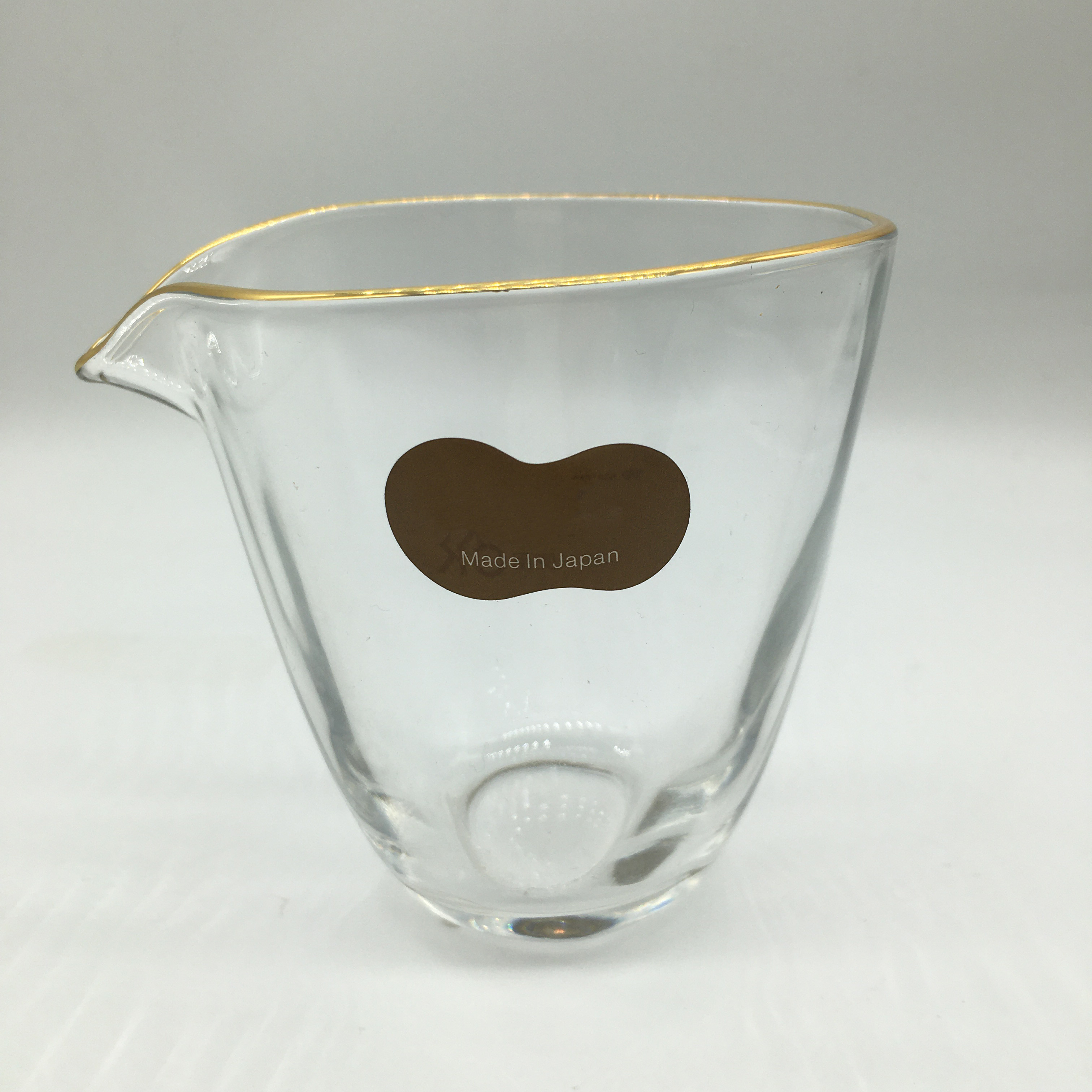 国内现货日本进口石冢哨子玻璃公道杯金边加厚耐热断水利落茶杯