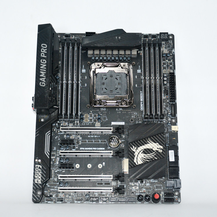 微星x99agamingprocarbonx99主板3路显卡pcie主板