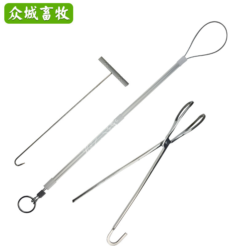 猪用助产设备 不锈钢兽用助产绳钩助产钳母猪用难产工具 助产器具