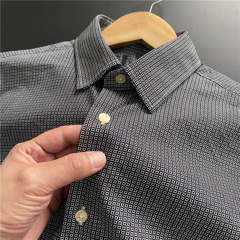 老板牌仅54件 质量太牛 全棉时尚商务休闲通勤长袖衬衫男士