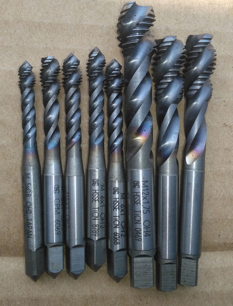 螺旋丝锥进口切削镀钴盲孔二手机先端m3机用丝锥