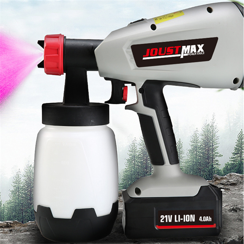 21v锂电喷枪充电式电动喷墙漆枪无线油漆乳胶漆喷枪