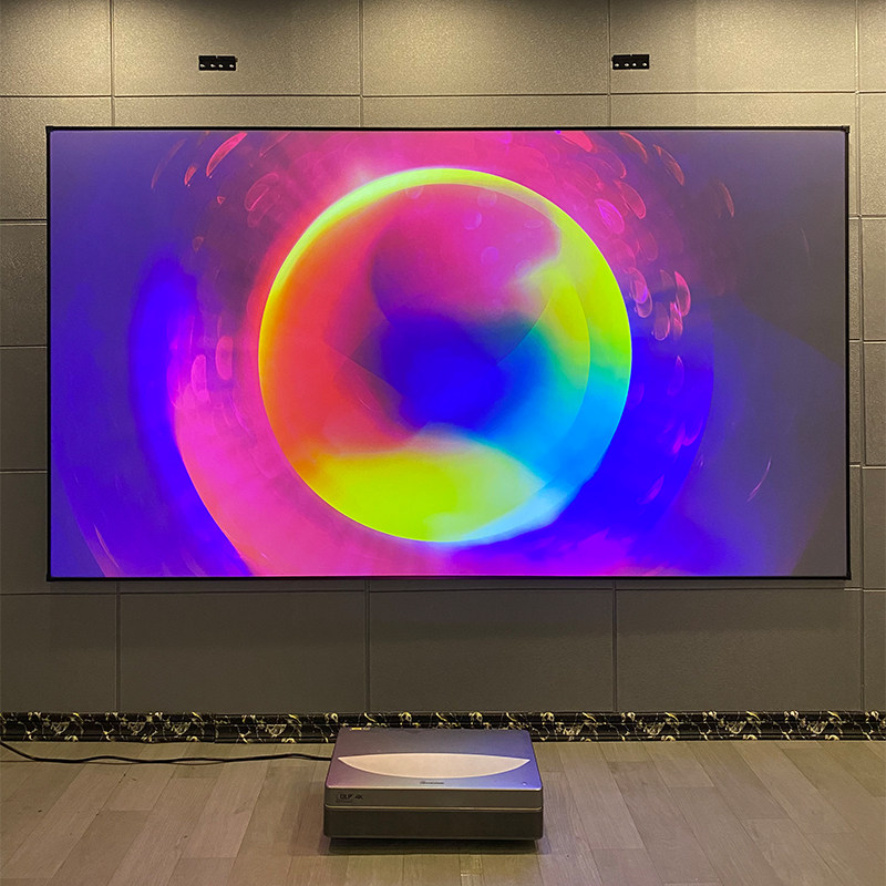 黑栅超短焦抗光屏激光电视抗光幕