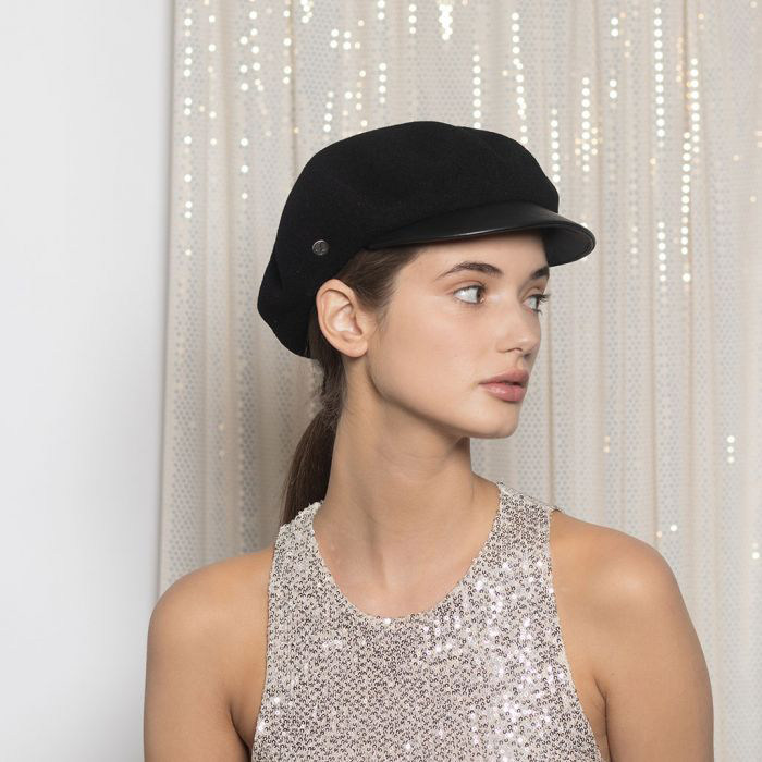 官方现货法国laulhere手工小众奢侈品鸭舌贝雷帽男女报童帽sam