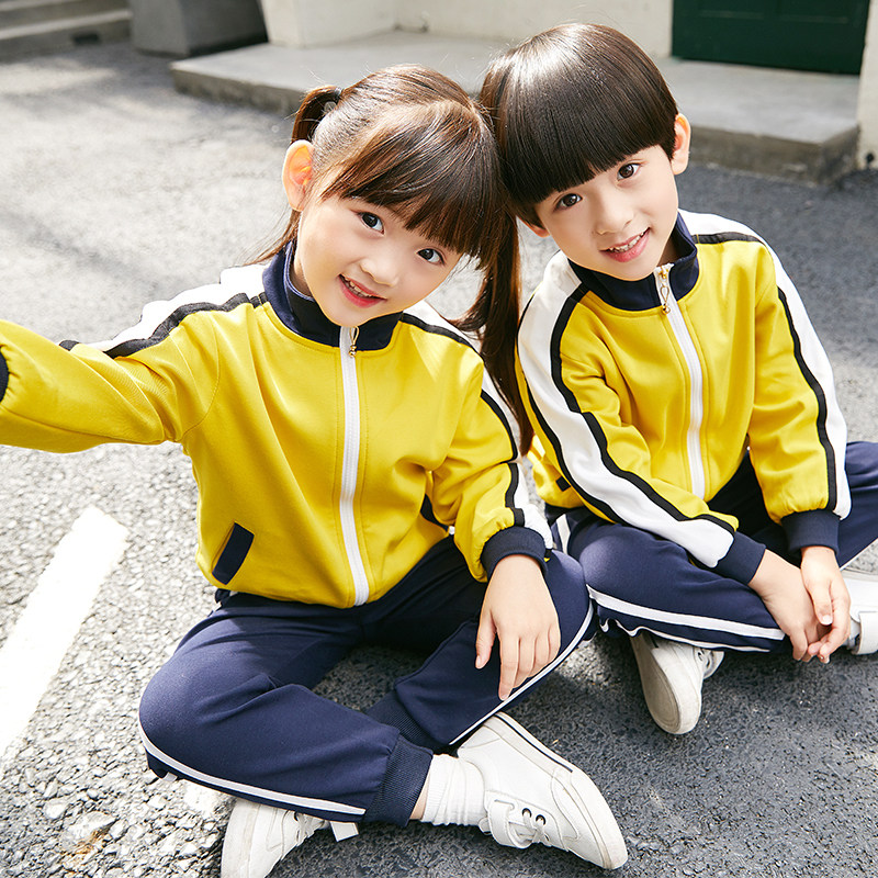 秋装幼儿园园服春新款教师套装小学生班服英伦风纯棉校服