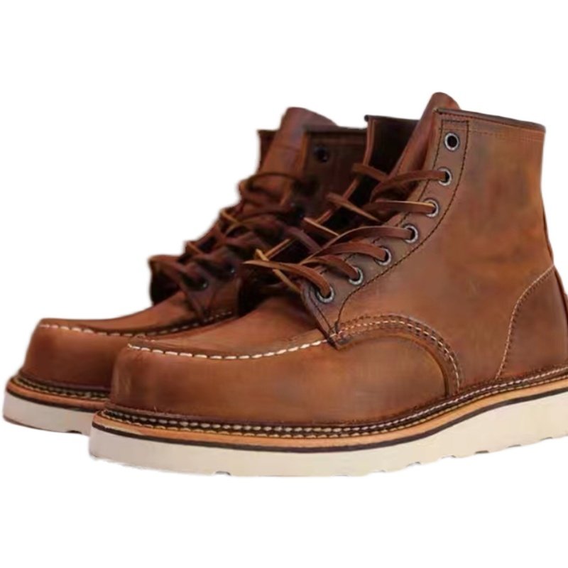 国内现货redwing红翼1907马皮复古手工工装高帮鞋