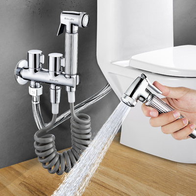 马桶伴侣妇洗冲洗器喷枪水龙头铜喷头高压增压冲洗屁股卫生间厕所