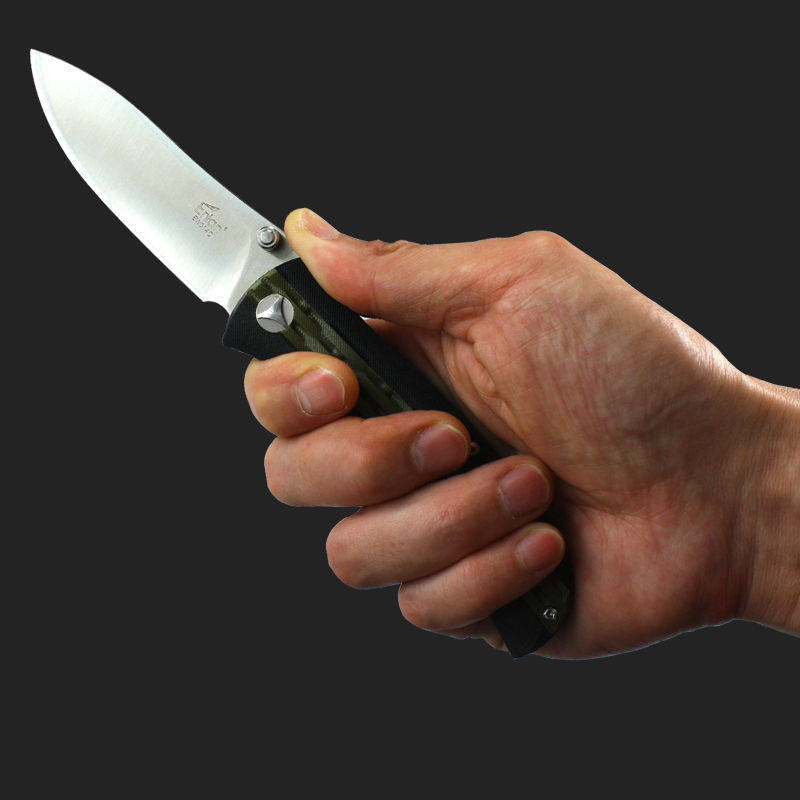 原厂正品鹰朗ew014新款大号双色柄锋利折叠水果刀 户外野营工具刀