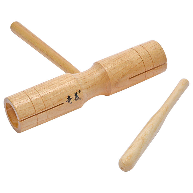 奇美双响桶专业高低音桐双音筒儿童打击幼儿园早教奥尔夫教学乐器