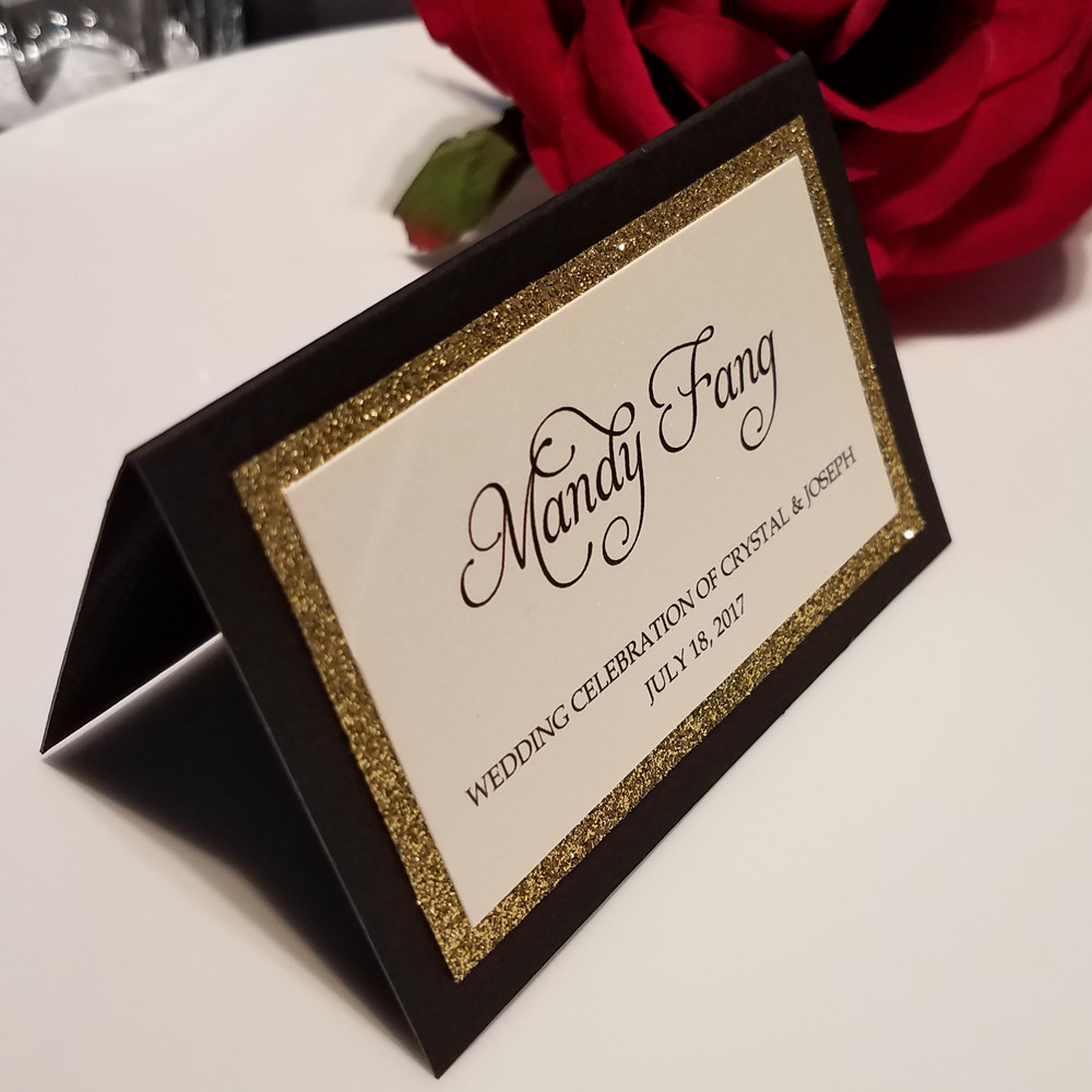热卖高端定制婚礼座位卡奢奢华商务名卡生日席位卡
