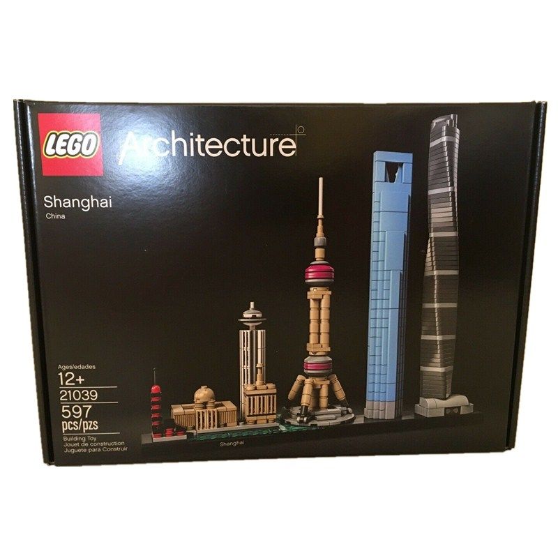乐高玩具lego21039建筑建筑系系列上海天际线男孩塑料积木