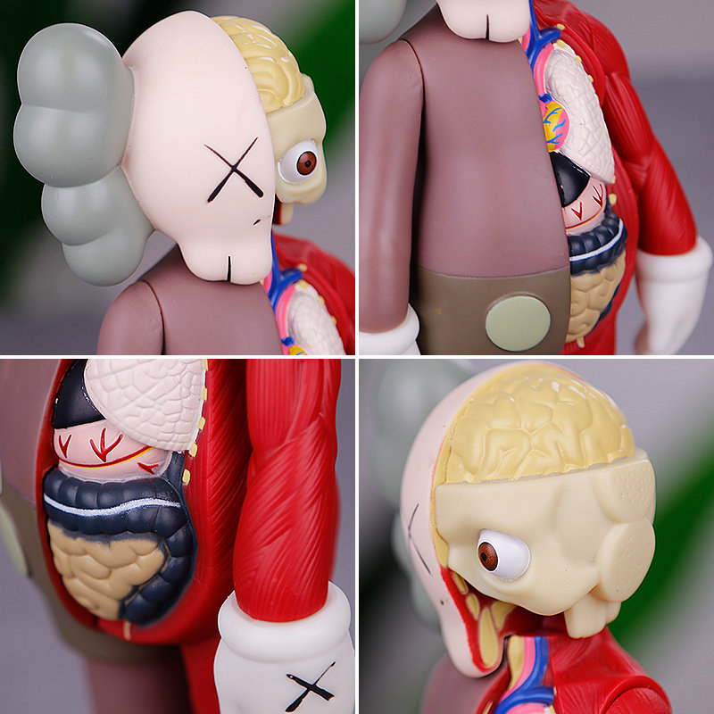 摆件现货包邮kaws公仔解剖芝麻街8寸模型限定潮玩盲盒