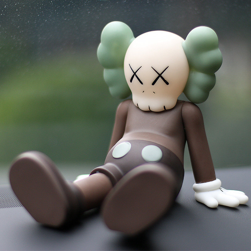 车载摆件kaws公仔芝麻街室内装饰套装组合玩偶暴力熊手办模型礼物