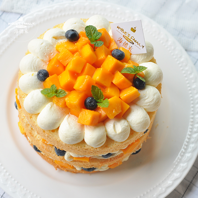 方圆原味生日芒果蓝莓动物奶油水果厦门岛同城新鲜蛋糕