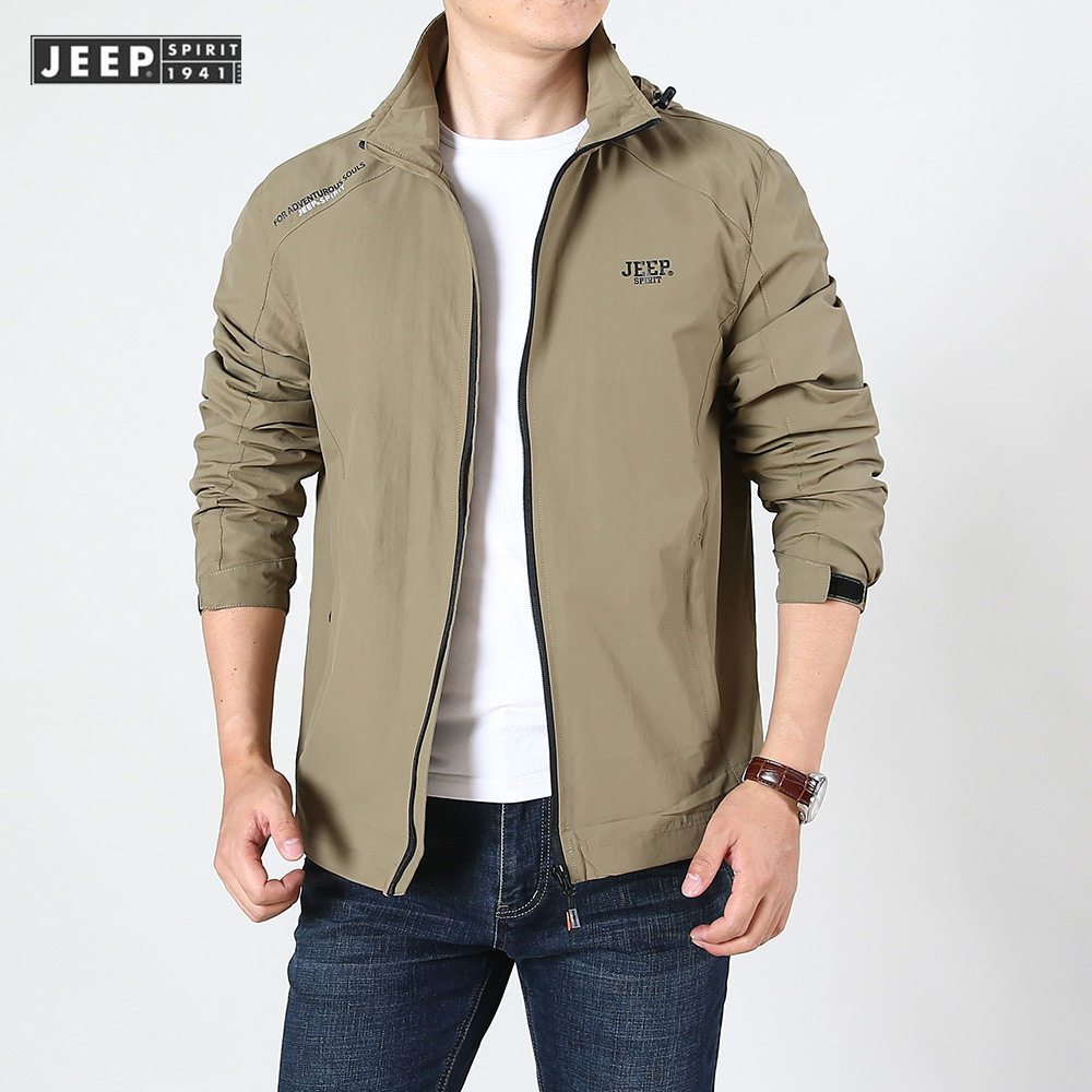 jeep正品夹克秋装男装外套2020春秋宽松大码夹克