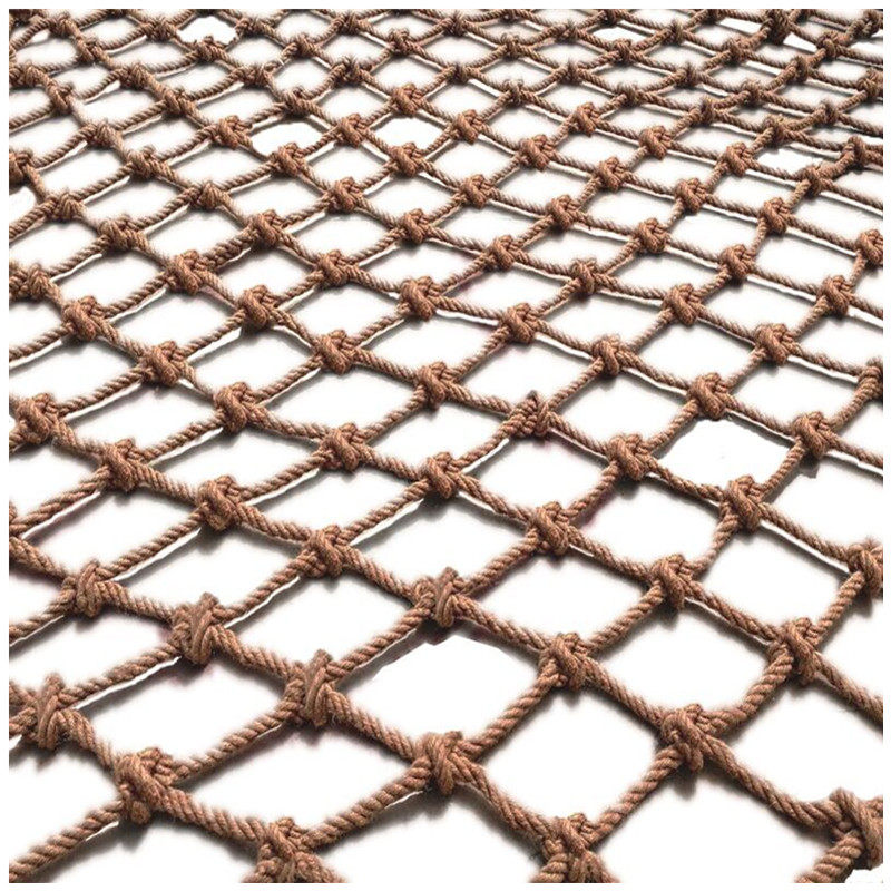 粗麻绳网安全网装饰渔网复古吊顶网照片墙挂衣网攀爬网景区防护网