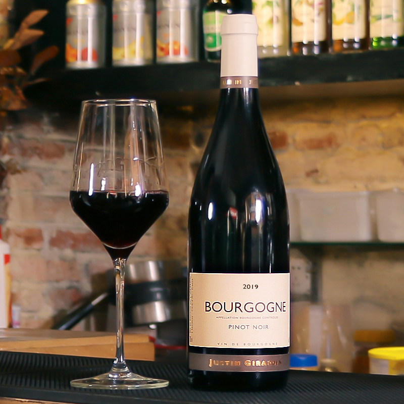 法国红酒黑皮pinotnoir勃艮第干红葡萄酒aoc酒庄干红静态葡萄酒