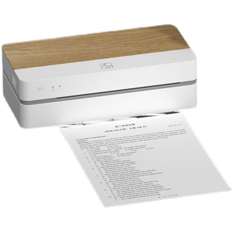 汉印ft800天猫精灵作业打印机无墨热敏a4家用学习