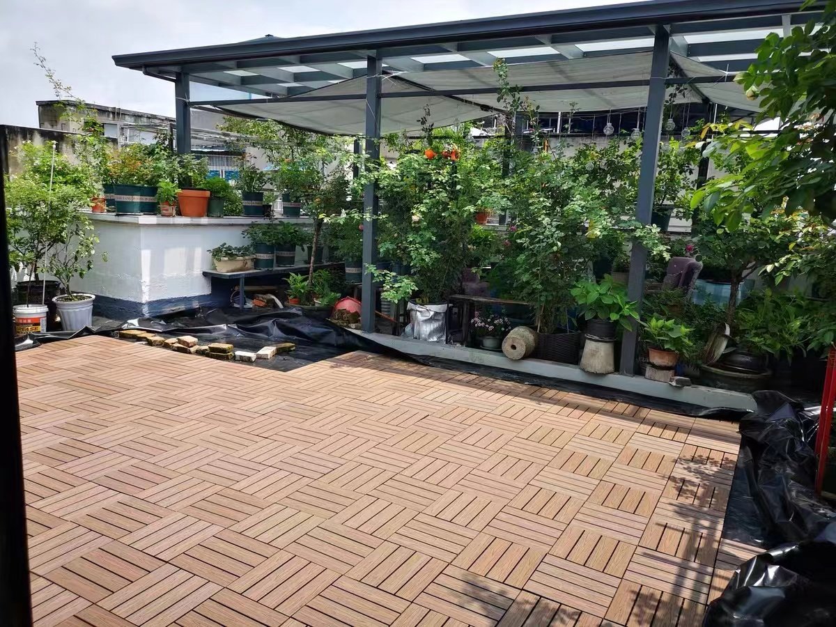 户外塑木木塑地板花园防腐木生态木地板阳台室外露台防水地板
