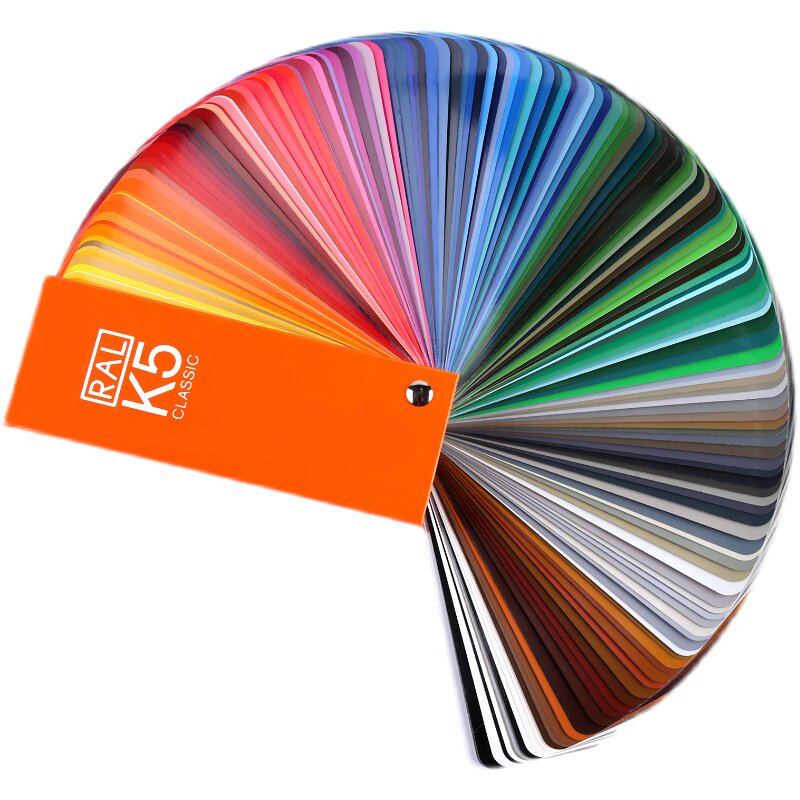 新版德国ral劳尔色卡k5色卡油漆涂料标准色卡高光半光泽色谱调色