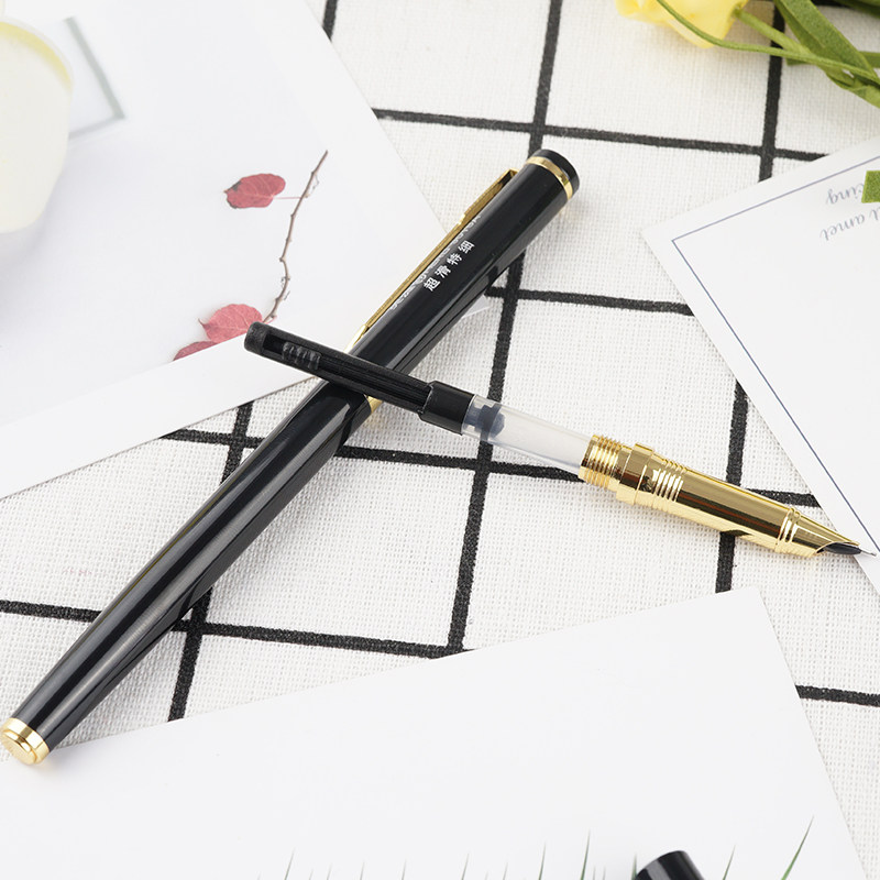 英雄9015a镀金夹特细笔送礼办公公用钢笔咨询钢笔
