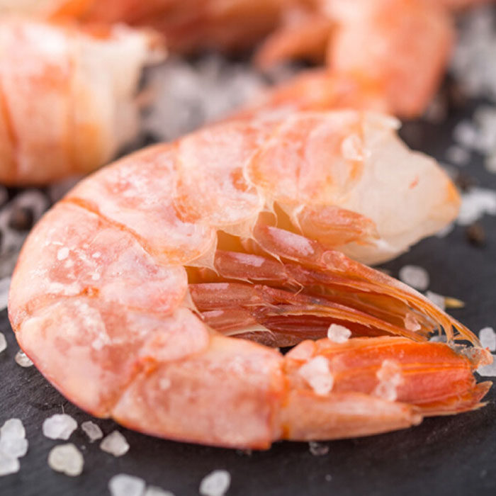 虾尾阿根廷进口l1号红深海野生去头大虾船东冻虾