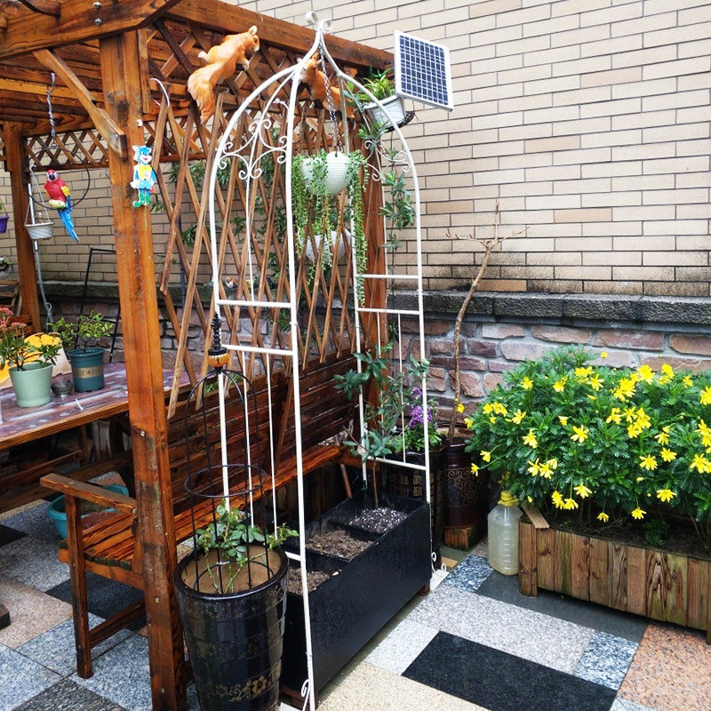 家庭阳台拱门花架爬藤架子植物月季铁线莲玫瑰花架
