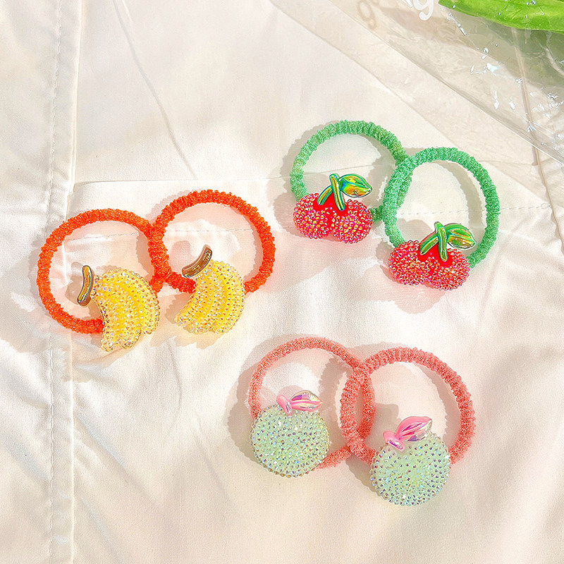 2021年新款儿童头发皮筋发圈水果头绳女童童可爱发饰
