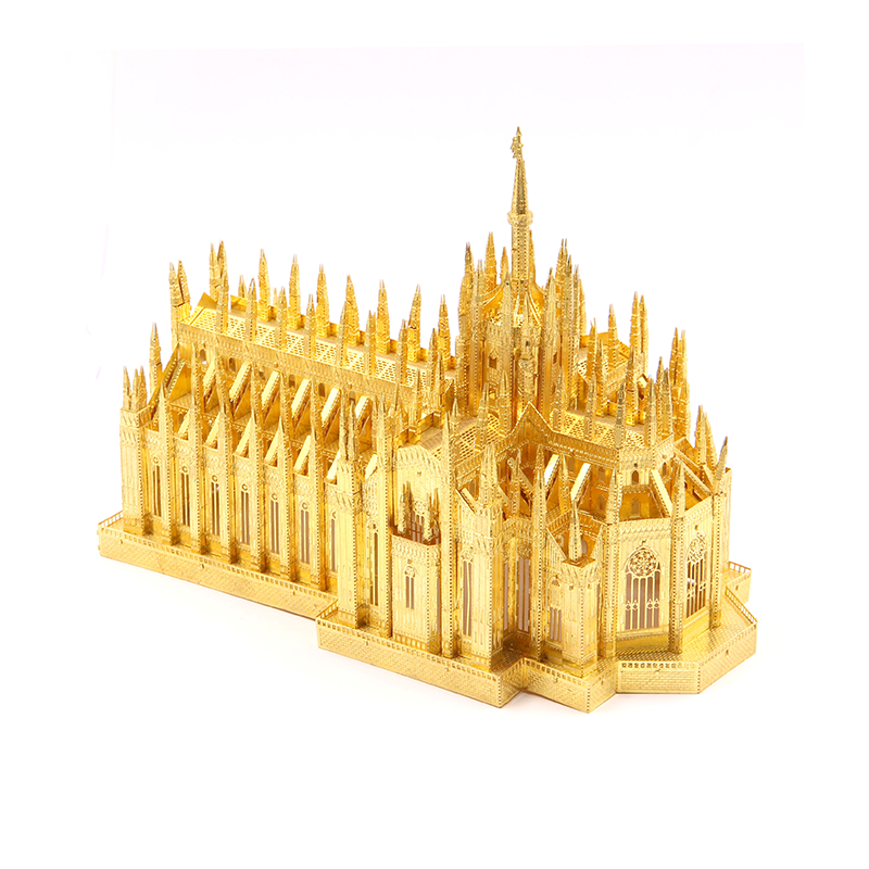 龙感3d立体金属模型米兰大教堂diy拼图
