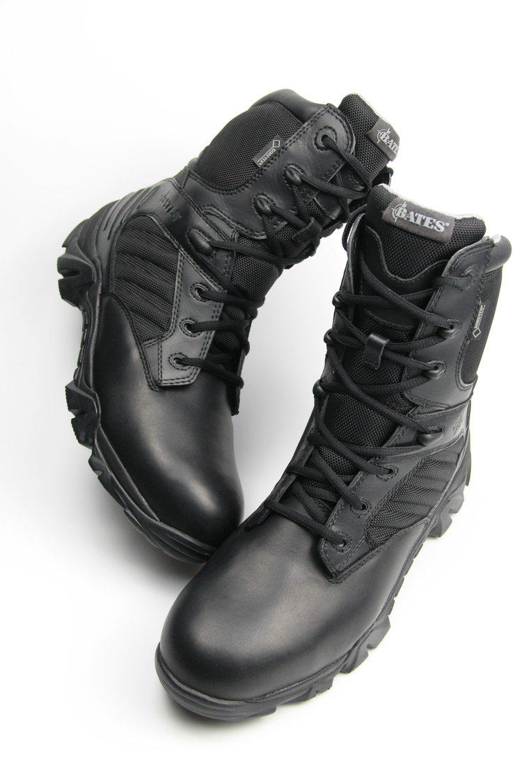 美国batesics8寸高帮军迷靴作战靴侧拉链战术战术靴