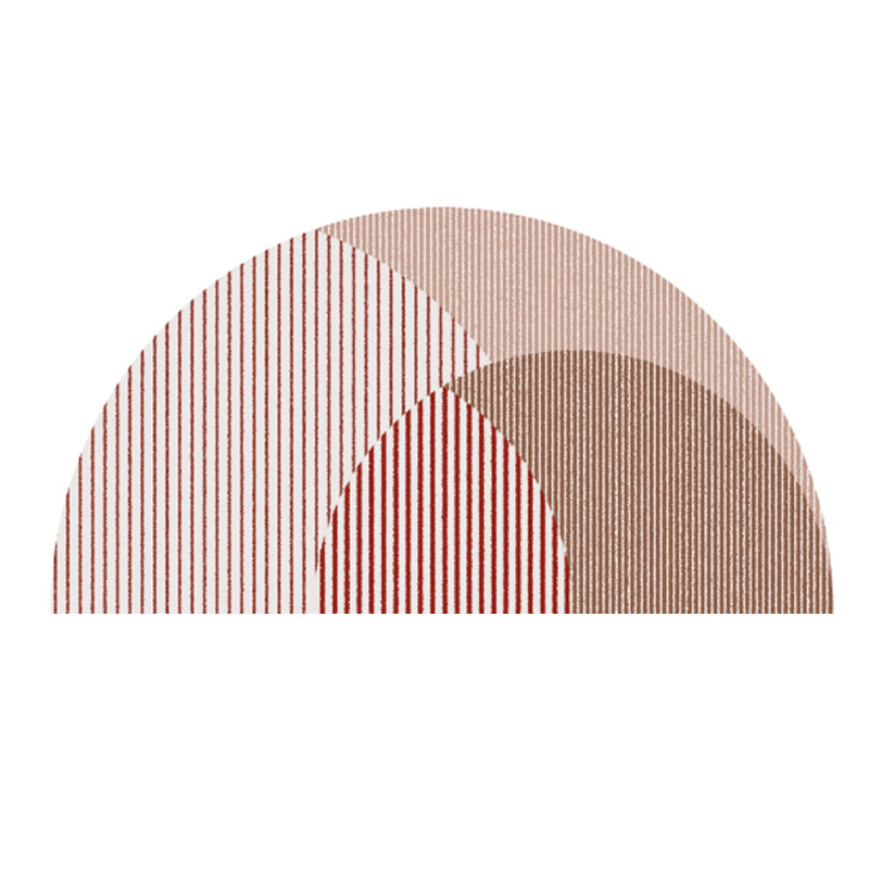 半圆形地毯北欧入户门厅地垫素色简约客厅卧室床边地毯扇形地毯垫