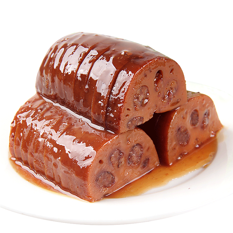 宝应糯米藕桂花莲藕扬州特产真空素熟食甜糖藕1500g礼盒装