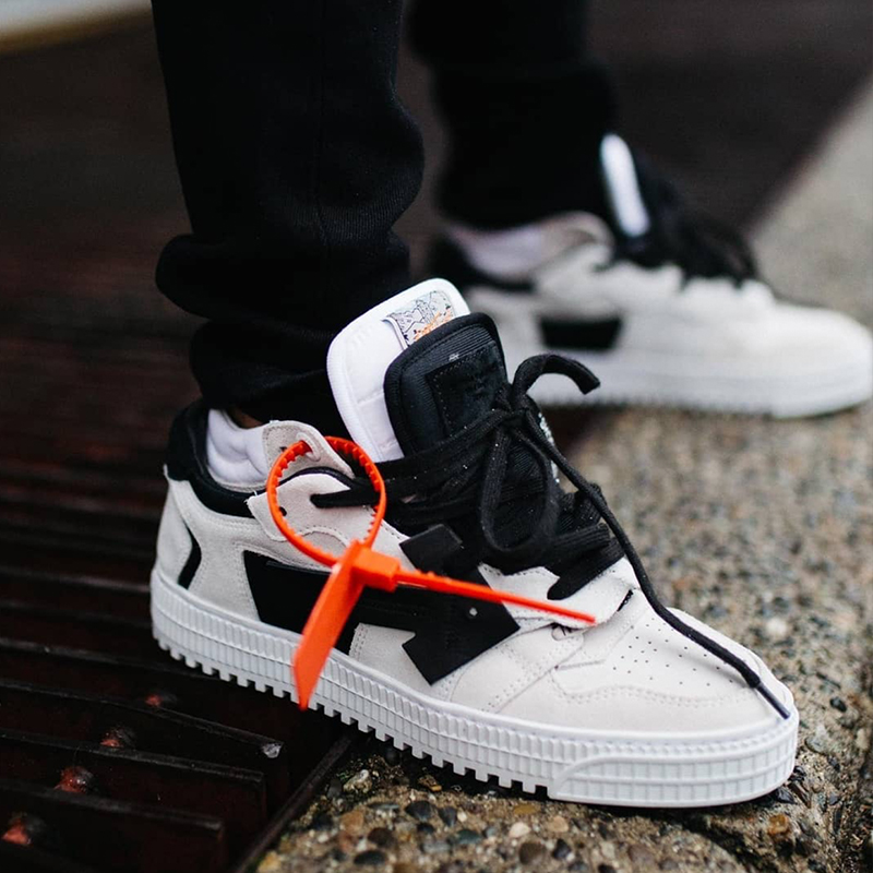 高街 20SS新款OFF OW WHITE箭头拼色板鞋男女鞋运动鞋潮流 休闲鞋