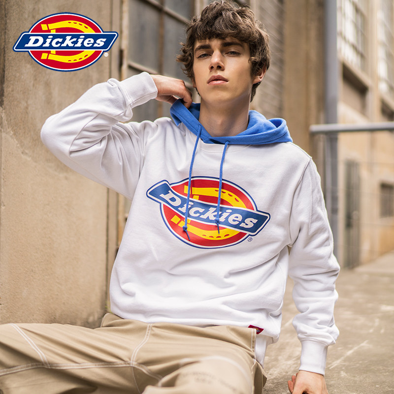 dickieslogo印花情侣卫衣四季款全棉毛圈布圆领上衣卫衣