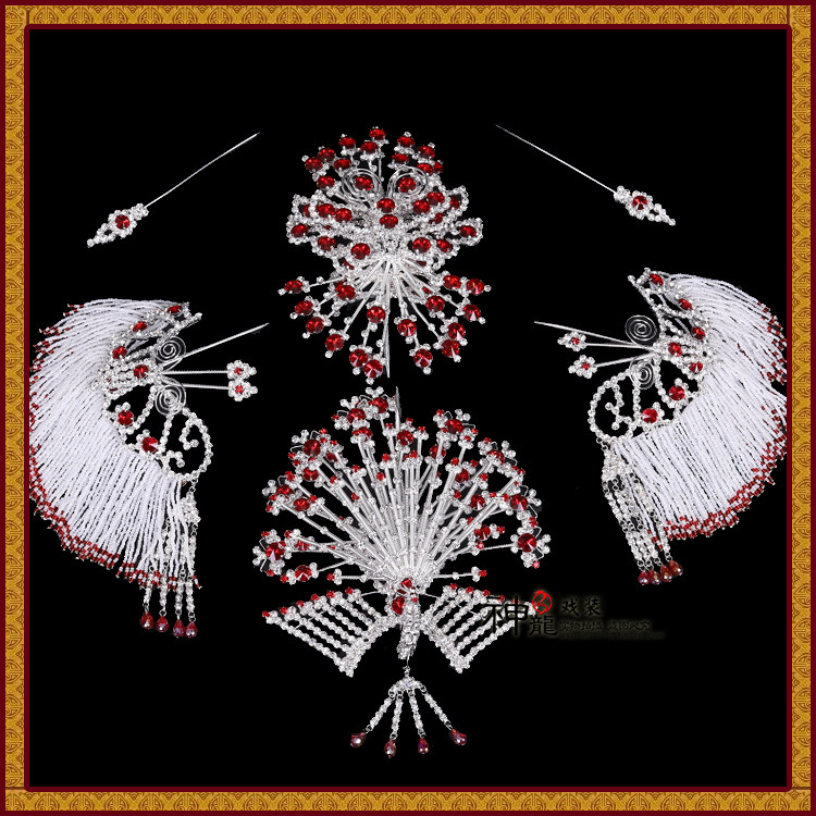 头面头饰戏曲花旦全套戏剧水钻包头整箱京剧民族服装