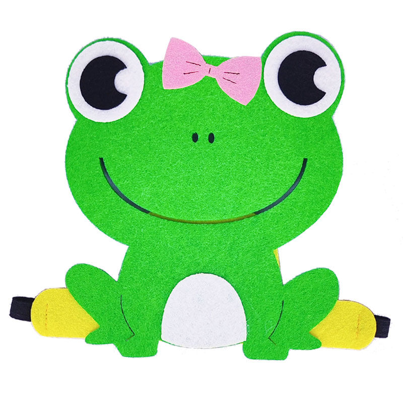 井底之蛙坐井观天头饰小鸟青蛙蟾蜍头套蛤蟆帽子幼儿园聚会装饰帽子