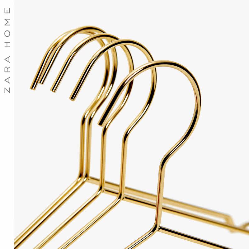 zara home 金色金属衣架家用衣挂(5件套) 40227018302