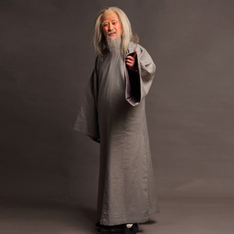 古装清朝农民男士民国长衫长袍老百姓民族服装