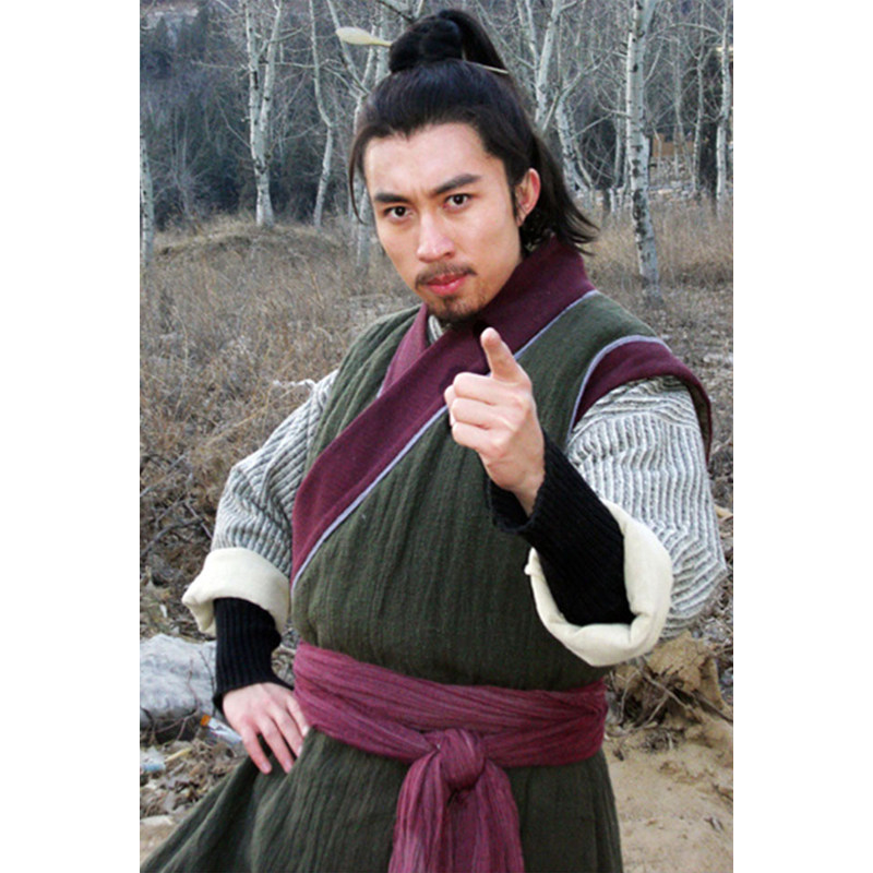 古装影视水浒传三娘武松同款棉麻汉服武侠剧组民族服装