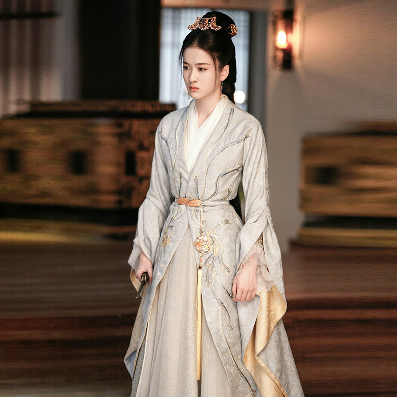 古装影视白发王妃张雪迎容乐同魏晋女汉贵妃民族服装