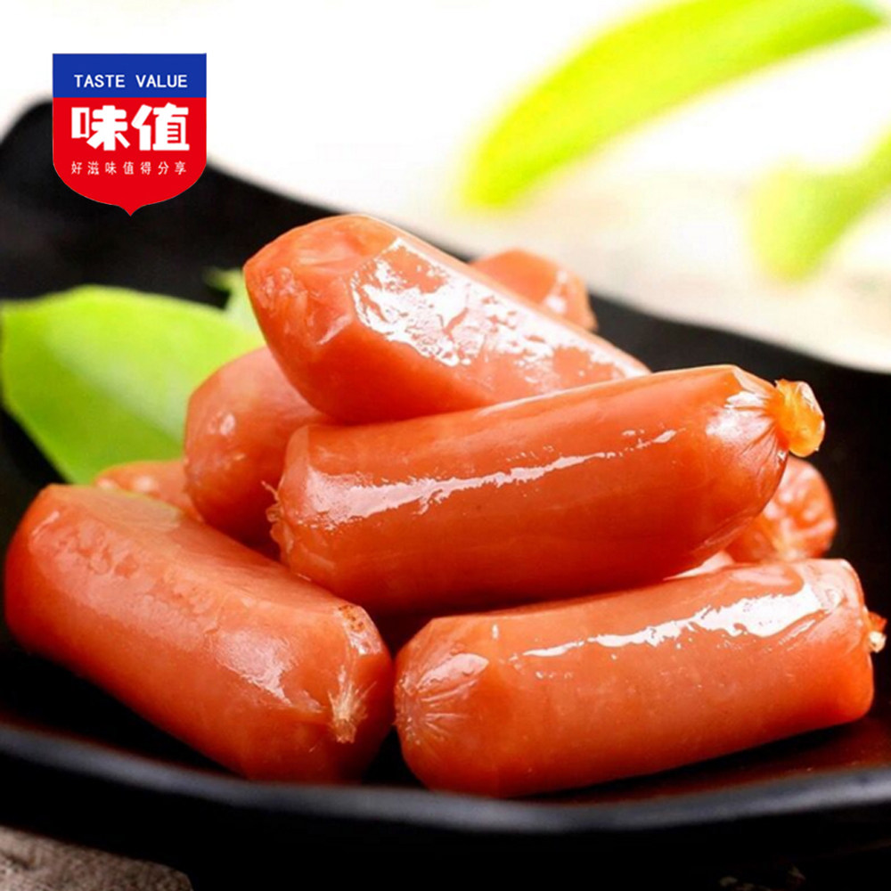 味值热狗零食即食盒装四粒小肉肉枣火腿肠香肠鸡肉零食