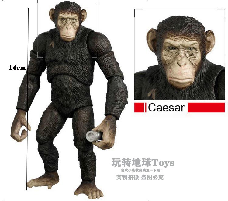 海雅猩球崛起凯撒caesar库巴koba刀疤脸人猿星战6寸可动玩偶模型