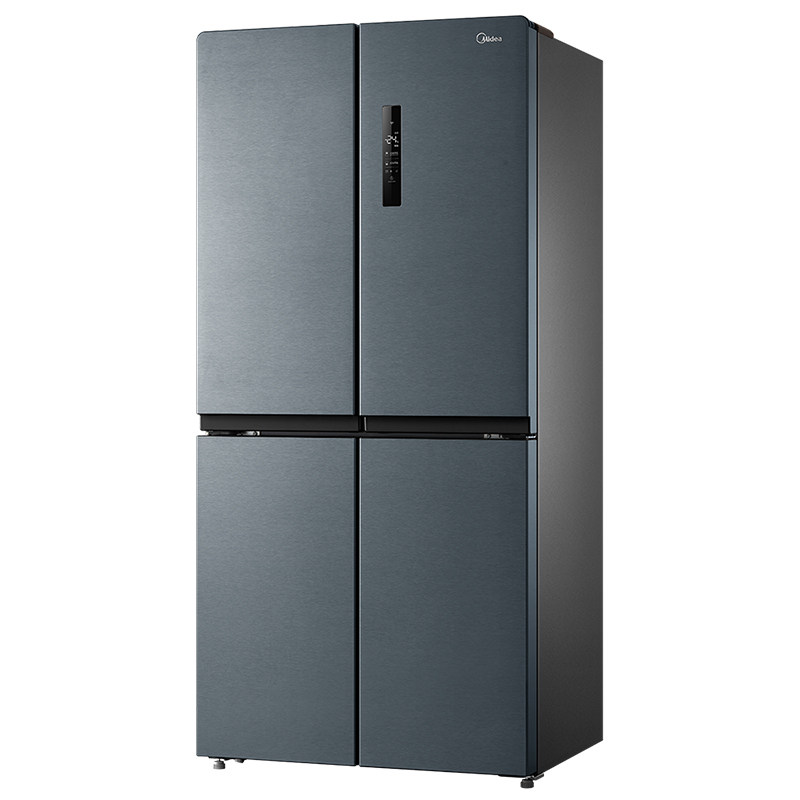 美的冰箱十字对开双开四开开门家用465升一级厨房冰箱