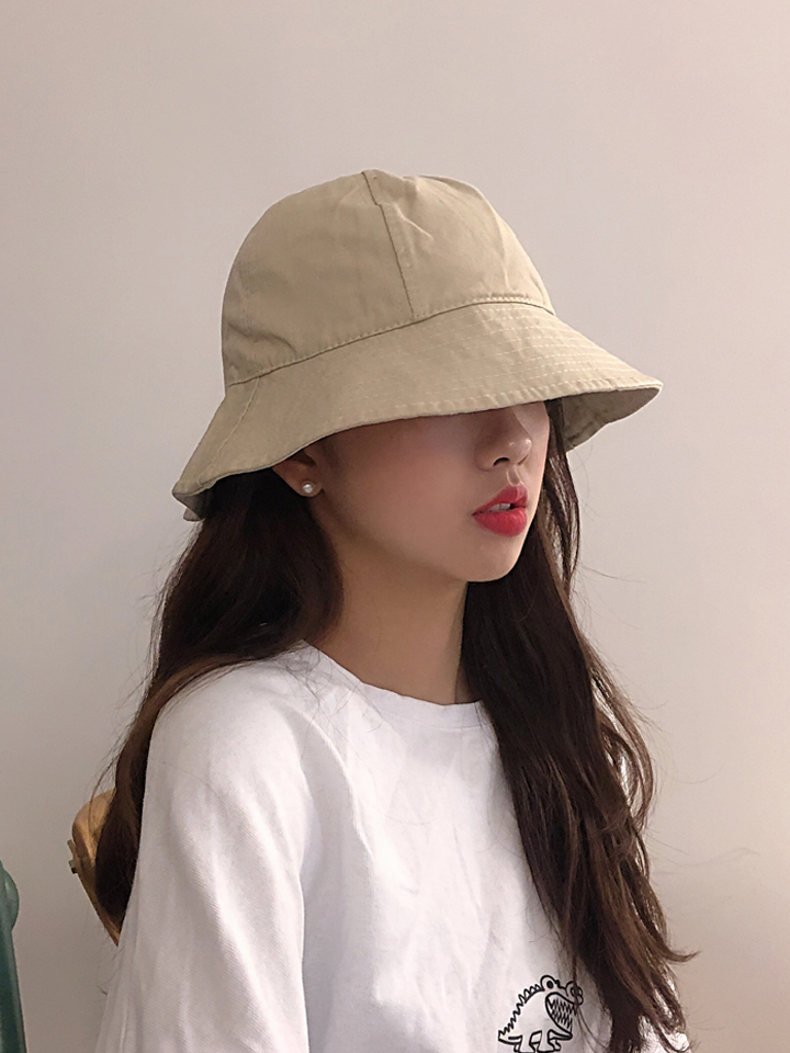 圆脸适合帽子米色网红渔夫帽女夏季薄款遮阳帽子