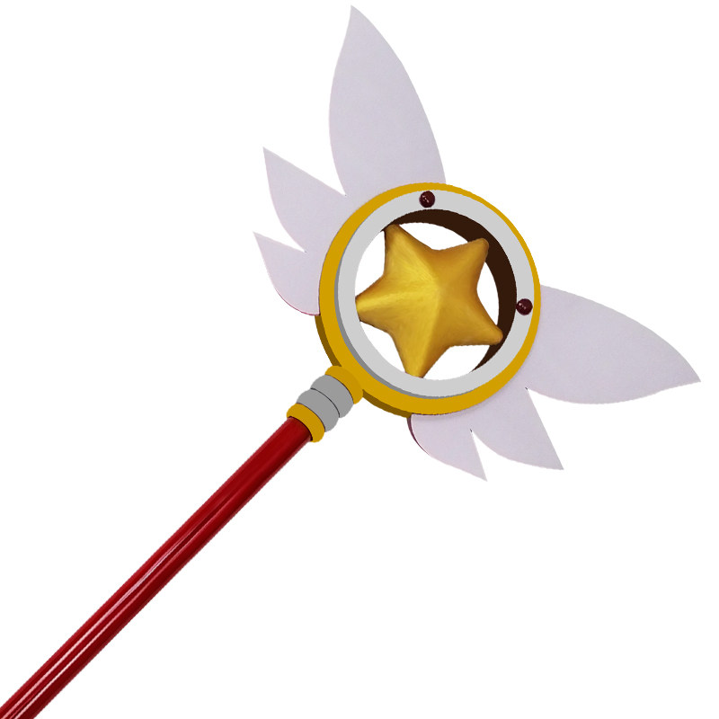 魔法三木少女伊莉雅cos道具法杖远坂凛美红宝石cosplay配件