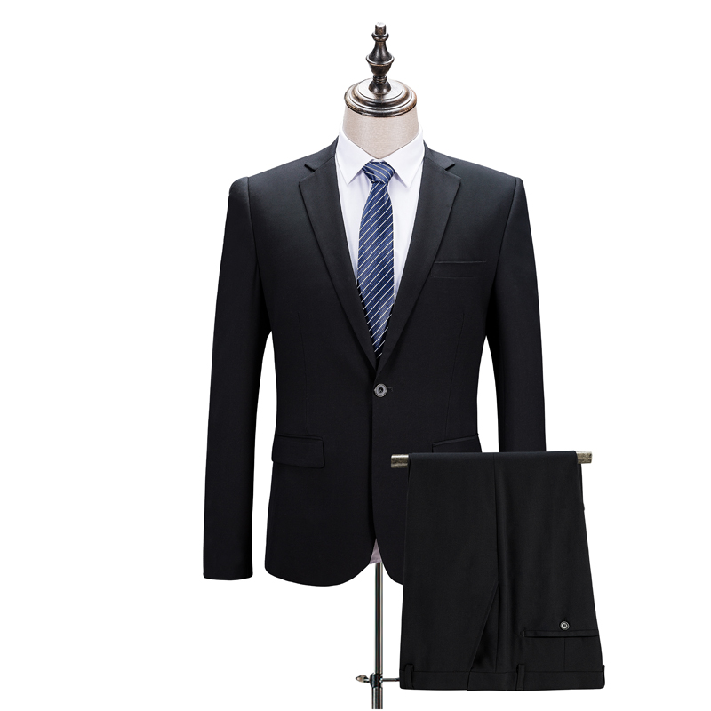 男士大号休闲商务西装胖人大码职业工装新郎结婚礼服西服两件套装