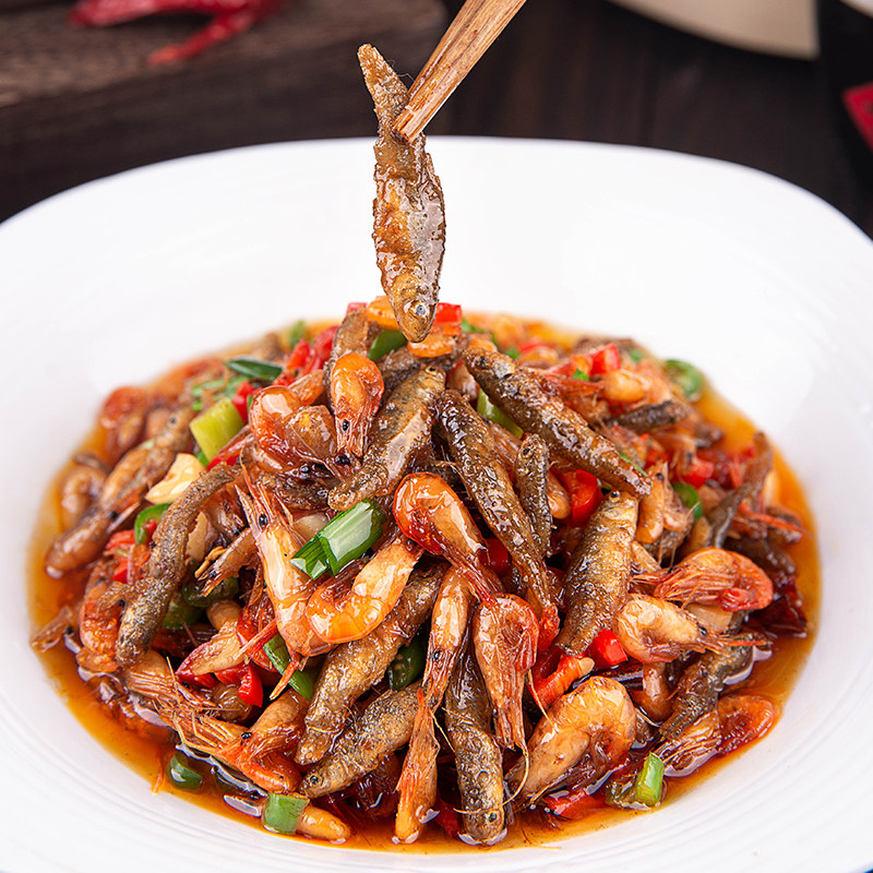 小鱼鱼虾150g淡水私房半成品特色小炒食材酒店鱼干