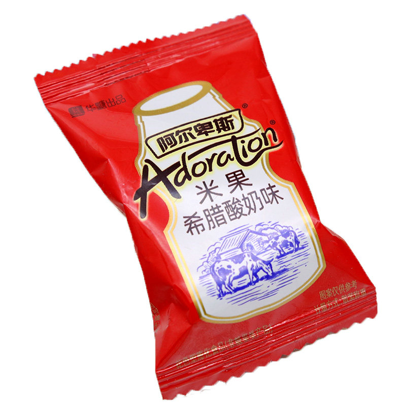 阿尔卑斯希腊酸奶米果膨化饼干散装500g结婚喜庆膨化食品