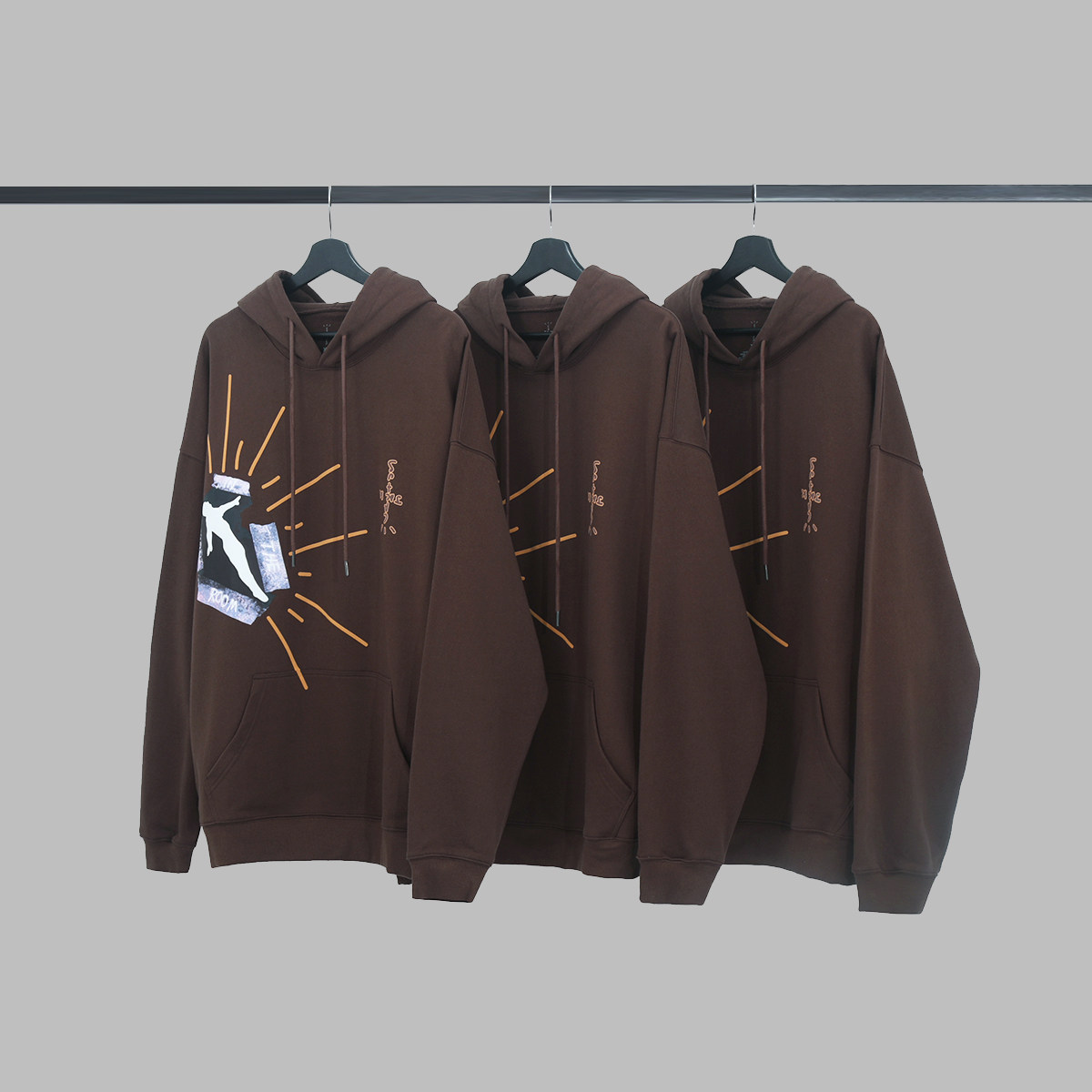 travisscott梯子高街嘻哈连帽宽松卫衣lisa同款卫衣