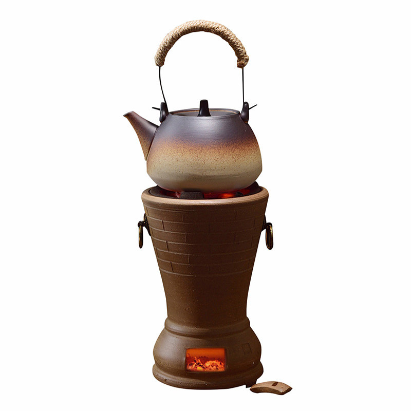茶炉潮州碳炉烧炭风炉手工红泥小火炉烧炉橄榄茶道